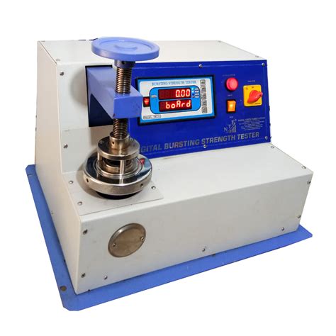 digital bursting strength tester|bursting strength calibration foil.